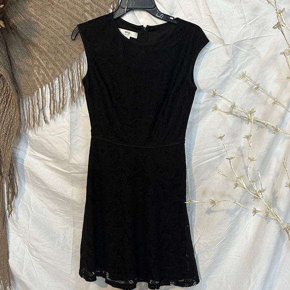 Mango Dresses & Skirts - Mango Black Sleeveless Lace Mini Dress